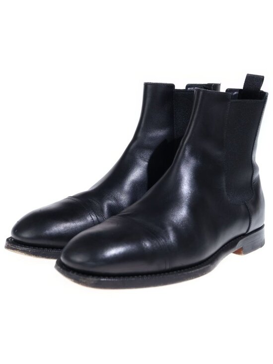 Hermes Lennon Boots Short Chelsea Ankle Side Gore Black